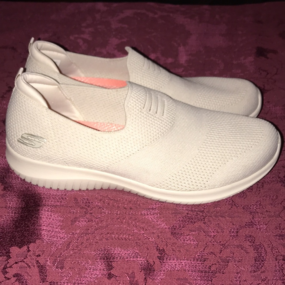 Skechers Ultra Flex Flat Washable Knit Slip-On Shoes - Harmonious - Picture 4 of 8